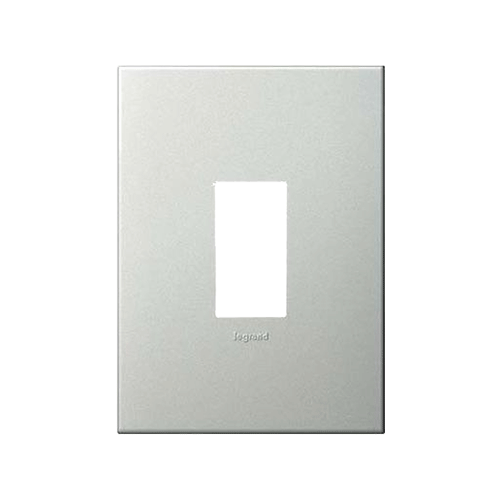 Legrand Mylinc 1M Silver Alu Cover Plate, 6763 80